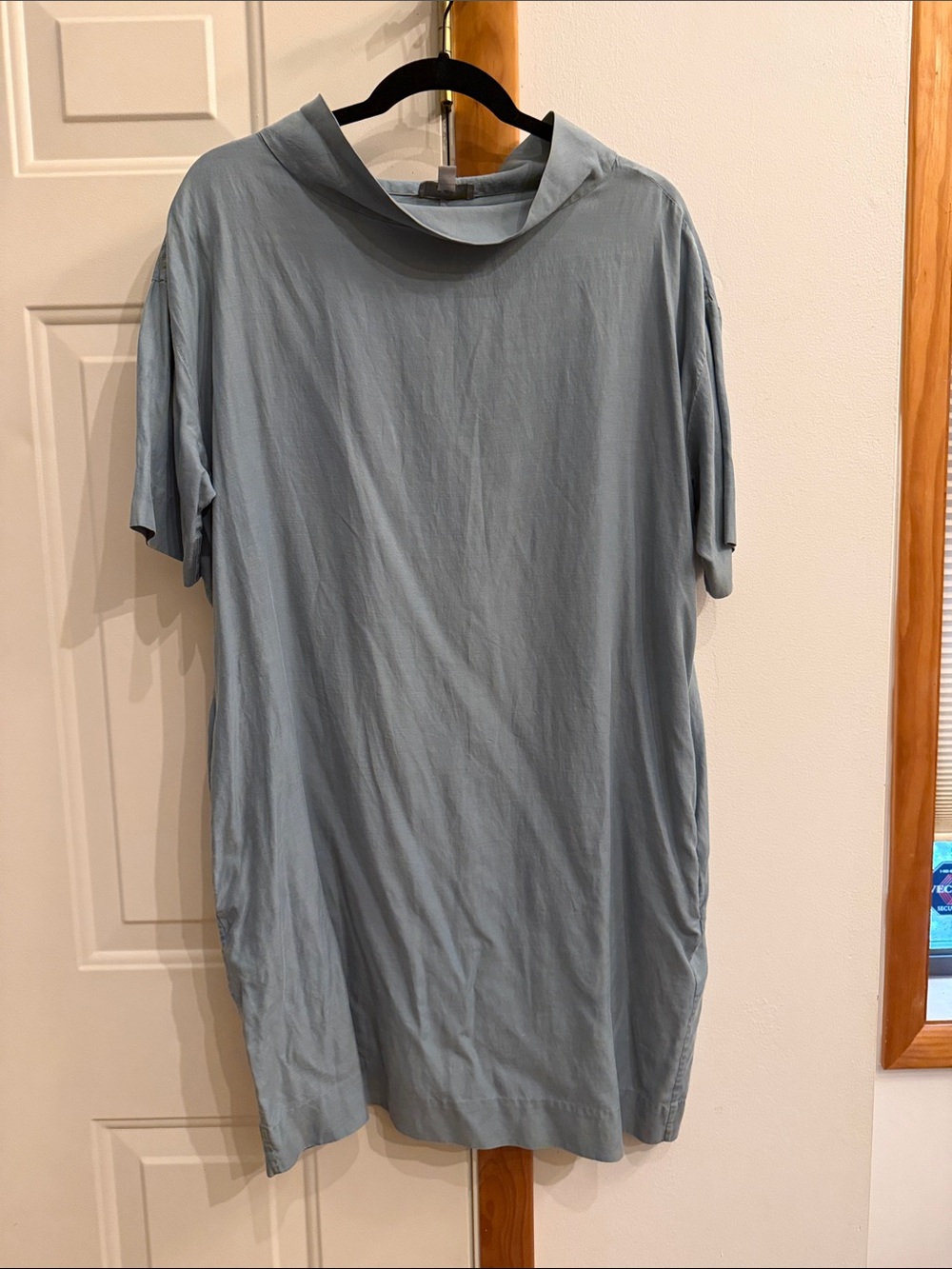 COS Light Blue Short Sleeve Hooded Tee